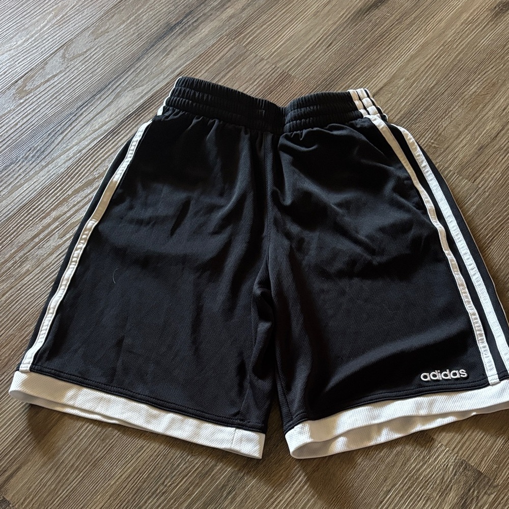 Adidas Black and White Sports Shorts